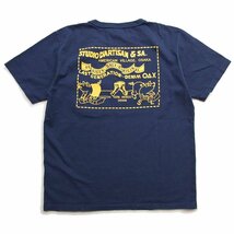 新品 ダルチザン デニムポケットTシャツ 紺M 日本製 STUDIO D' ARTISAN メンズtシャツ カットソー 8135A 新着_画像2