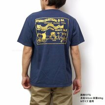 新品 ダルチザン デニムポケットTシャツ 紺M 日本製 STUDIO D' ARTISAN メンズtシャツ カットソー 8135A 新着_画像9