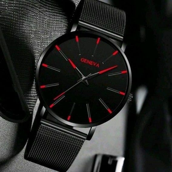 【新品・未使用】 メンズ腕時計　ブラック　アナログ腕時計