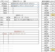 機動戦士ガンダム アーセナルベース UNITRIBE SEASON02 配列表　　検索ツール付き　通常排出全パターン＆レア確定排出_画像2