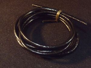 1* fixed form 84 jpy ~[ leather string BK( black )~ diameter 3.0mm× length 100cm] original leather leather cord *