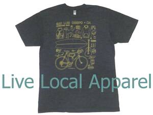 ★凄くオシャレ! ライブ ローカル アパレル LIVE LOCAL APPAREL Tシャツ ★カリフォルニア サンルイスオビスポ サーフ フィッシュ