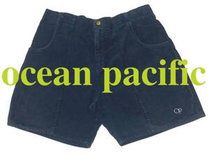 ★サーフスタイル! オーシャン パシフィック OCEAN PACIFIC コーデュロイ トランクス ★紺 サーフ 半ズボン 短パン ショーツ 復刻