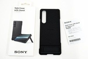 Sony ソニー Style Cover with Stand for Xperia 1V ブラック 黒 XQZ-CBDQ 中古