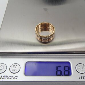 ◎ブシュロン Boucheron リング / キャトルクラシック /T52 K18 750 約6.8g / ダイヤモンド / イニシャル刻印 指輪◎KKTSの画像9