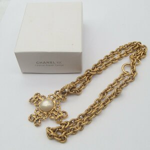 ◎CHANEL シャネル チェーン ネックレス/ フェイクパール / ココマーク アクセサリー◎KI