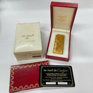 ◇Cartier カルティエ ガスライター ライター 喫煙具 喫煙グッズ 着火未確認 箱◇TS