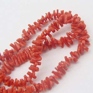 ◎赤珊瑚 ネックレス /SILVER 約35.8g /珊瑚 コーラル サンゴ アクセサリー◎RKTの画像8