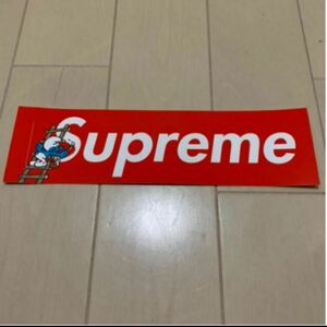 新品　20AW supreme Boxlogo×smarfsステッカー正規品 送料無料