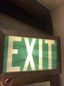  Vintage EXIT autograph american miscellaneous goods in dust real display rare store furniture 50s 60s 70s 80s 90sakme furniture 