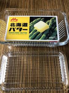 * retro miscellaneous goods [ glass made goods butter case ] confection shuga- inserting *
