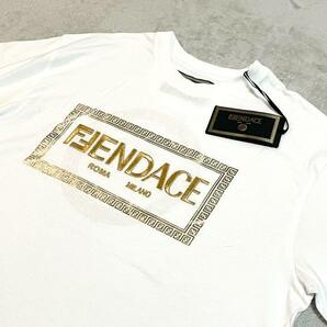 【新品未使用】 FENDACE コラボ ロゴ柄 半袖Tシャツ ホワイト Lの画像3