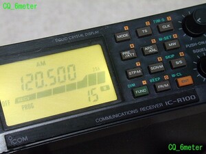 ●CQ_6meter●ICOMの広帯域レシーバ IC-R100 0.5～1856MHz バックライトLED化済 整備して受信良好♪