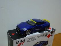 ★MINI GT 1/64　Pandem NISSAN GT-R　　バンテム 日産 GT-R　　ベロシティーブルー　93★_画像4