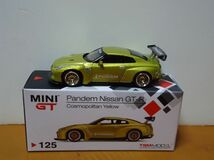★MINI GT 1/64　Pandem NISSAN GT-R　　バンテム 日産 GT-R　　コスモポリタン イエロー　 125★_画像3