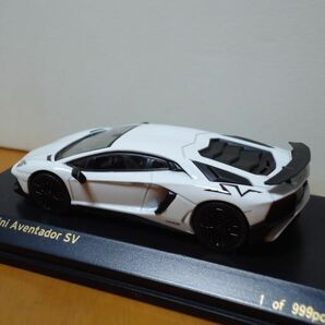 ★CAR.NEL 1/64  Lamborghini ランボルギーニ アヴァンタドール SV  ホワイト★の画像6