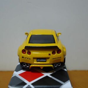 ★MINI GT 1/64 Pandem NISSAN GT-R  バンテム 日産 GT-R  カーボン入りメタリック イエロー  124★の画像7