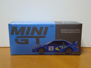 ★MINI GT 1/64　SUBARU　スバル インプレッサ WRC97　1997　ラリー サンレモ 優勝 #3★