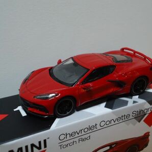 ★MINI GT 1/64 Chevrolet Corvette Stingray シボレーコルベット ステイングレイ トーチ レッド 150★の画像4