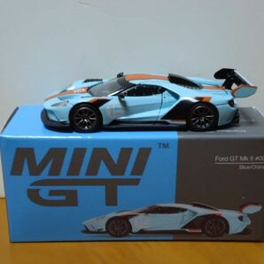 ★MINI GT 1/64 Ford GT Mk Ⅱ #002  フォード GT マーク Ⅱ  ブルー/オレンジ 359★の画像3