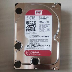 2TB HDD WD20EFRX WD RED SATA内蔵型HDD