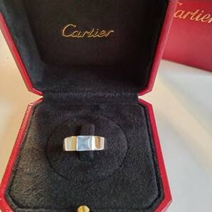 【本物・希少】Cartierカルティエ タンクソロリング ムーンストーン 750/K18WGホワイトゴールド 指輪 52 パワーストーンの画像1