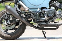 ホンダ DAX125 (ST125) スリップオンマフラー BADGER 砲弾《バジャー》JB04 自社工場 耐熱ブラック 取付動画あります 70φ インナー脱着可_画像8