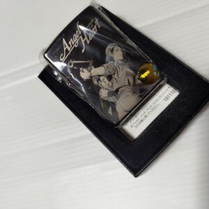 未使用　ZIPPO ANGEL HEART　エンジェルハート 冴羽　　＆　香瑩　銃　構え アイスブラック　2008年製