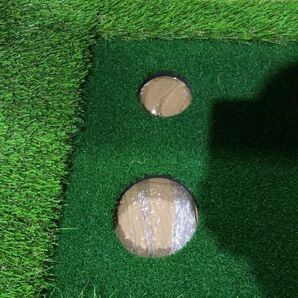 1円 ゴルフ パターマット屋外 屋内 300cm×50cm 練習EVA 人工芝 傾斜 パッティング パットゴルフ サラリーマン ストレス解消 ad187の画像8