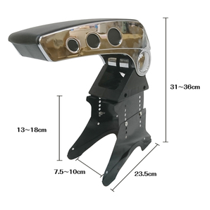 送料無料 カー用品 アームレスト センター コンソールボックス アームスタンド 汎用 肘掛け 肘置き 角度調整 可動式 小物入れ ee250の画像4