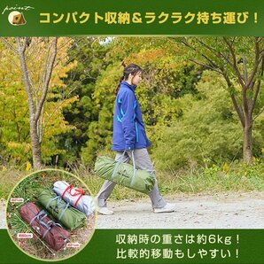 1円 テント おしゃれ 2ポール パップテント ミリタリー キャンプ アウトドア 3人用 4人用 ひさし 防水 タープ ベント インナーテント od532の画像10