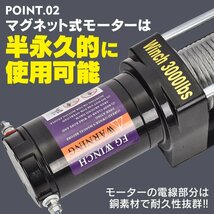 クレーン 電動ウインチ 吊り下げ 吊り上げ 電動 ホイスト 1360kg チェーン リモコン DC12V 積み上げ 工場 倉庫 業務 作業 運搬 物流 ny592_画像7