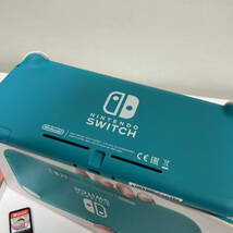 任天堂 ニンテンドー【Nintendo Switch Lite】スイッチライト 本体 ターコイズ ソフト2点付 Splatoon2 桃鉄_画像7