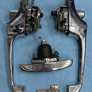 ローバーミニ用 メッキ・ドアハンドル左右・トランクハンドル（キー付き） ３点セット・ジャンク扱いの画像3
