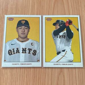 即決●2023 Topps 206 NPB #130 岡本和真 2種　ベース + バリエーション　巨人 読売ジャイアンツ