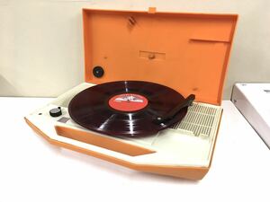 アンティーク　ナショナル National ポータブルレコードプレイヤー　　スピーカー、針付き　1970年代　　SF-338 動作品　　630402008