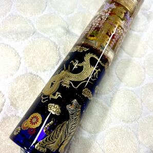 水中花 シフトノブ 商売繁盛 龍 虎 鯉 風神雷神 宝船 和柄 212mm/直径41mm ワンオフ デコトラ トラック野郎 カスタム 旧車 の画像3