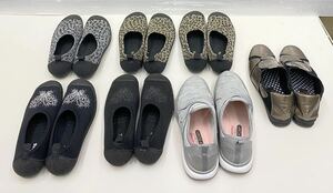 !BK@ 靴 おまとめ7足 セット スリッポン スニーカー SKECHERS Air-Cooled MEMORY FOAM POPOLARE Charming Sサイズ Mサイズ Lサイズ U.S.6.5