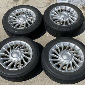 EK@ 直接引取り大歓迎 タイヤ 4本セット YOKOHAMA ecos 185/65R15 88s 08年製 bB 純正 ホイール付 15×6JJ 4穴 ヨコハマ エコスの画像1