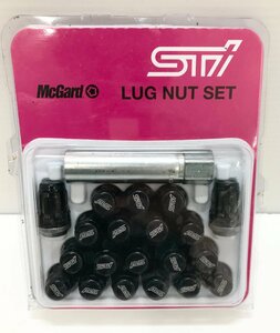 [rmm]STi McGard LUG NUT SET ST28170ST020 McGuard ковер гайка комплект количество 20шт.@ цвет черный б/у товар 