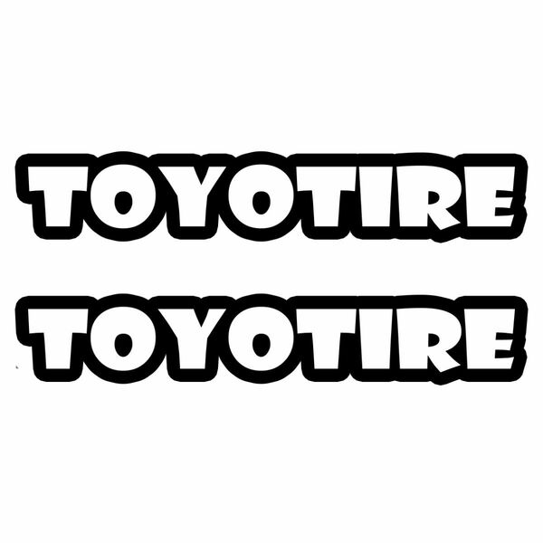 (01) カッティングシート TOYOTIRE トーヨータイヤ 2枚セット ステッカー