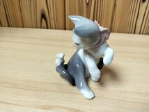 ★LLADRO　リヤドロ　驚いた仔猫ちゃん　陶器製　フィギュリン★_画像3