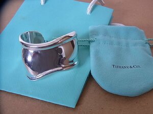 【本物保証】 極上品 Tiffany ティファニー エルサ・ペレッティ ボーン カフ SILVER925 ブレスレット スモール 右手用