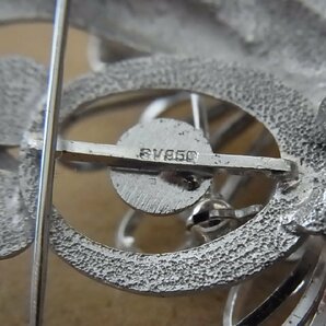 SILVER シルバーの刻印入 アクセサリー6点 総重量/37g 本真珠 SV950 ブローチ ペンダント リング タイピンの画像4