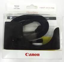 Canon キヤノン ソフトケース ブラック CSC-S2BK デジタルカメラ ショルダーストラップ付 対応機種　PowerShot S120 S200 S110 S100 未使用_画像1