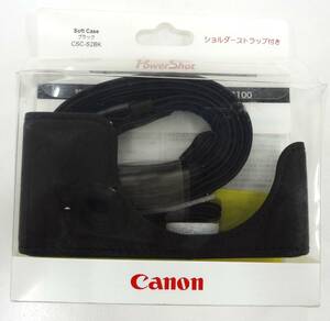 Canon キヤノン ソフトケース ブラック CSC-S2BK デジタルカメラ ショルダーストラップ付 対応機種　PowerShot S120 S200 S110 S100 未使用