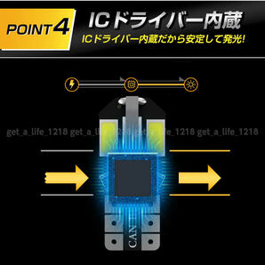 t10 バルブ led ルームランプ t16 バックランプ ポジションランプ ナンバー灯 ャンセラー t15 ウェッジ球 12v 白 10個 ホワイト車検対応の画像5