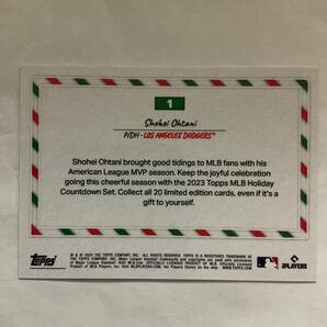 topps MLB Holiday Countdown Shohei Ohtani 大谷翔平(1)の画像2