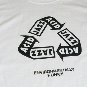 【新品】Acid Jazz Tシャツ Lサイズ Wh クラブジャズ モッドジャズ Mods Corduory Cornelius JTQ 80s 90sの画像2