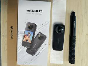 【キレイ】insta360 x3　自撮り棒付　 国内購入品